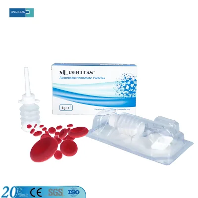 Wholesale CE Certificated Surgiclean Sterile Stop Bleeding Fast Hemostatic Agents Particles Powder for Surgeries