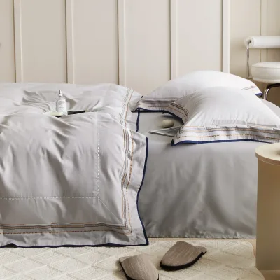 Wholesale 100% Cotton High Quality Soft Fitted Hotel Bedding Comfortable Custom Mattress Protector Flat Sheet King Queen