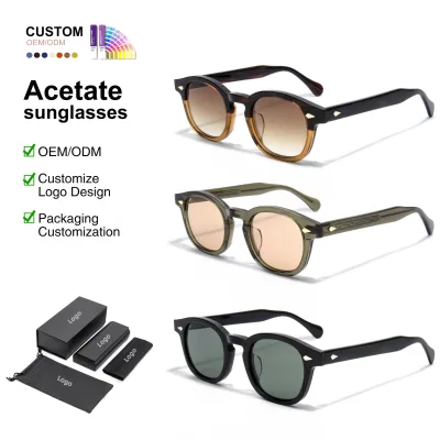 Custom High Quality Mens Black Sunglasses Unisex Vintage Sun Glasses Shades OEM ODM Luxury Sunglasses Manufacturer