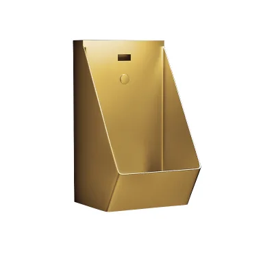 Weihao 304 Stainless Steel Square Modern Design Wall-Mounted AC Sensor Urinal Troughs Men's Bathroom Siphon Flushing 3-Year
