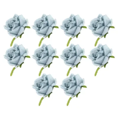 Artificial Rose Head Faux Flower Heads Valentine s Day Decoration Wedding Arch Polyester Romantic DIY Craft