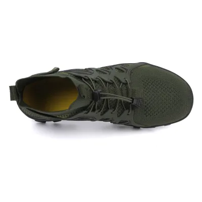 Lace-Up Climbing Boot Men's Ankle High Hiking Boots Outdoor Lightweight Shoes Trekking Trails