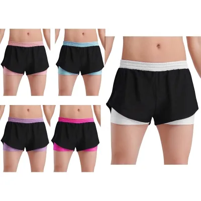 6-16 Kids Girls Sports Shorts Workout Exercise Yoga Running Fitness Training Custom Jogging Leggings Trendy Casual Sports Wear