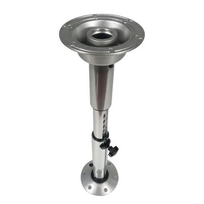 TopwellRV Hot Promotion Item Easy Disassemble Height Adjustable Silver + Black Metal + Aluminum Motorhome Marine RV Table Legs
