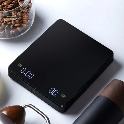 Digital Kitchen Coffee Scale High Precision Rechargeable Home Electronic Scale with Timer Smart Scale