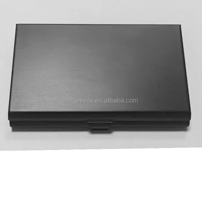 Black Color Aluminum Organizer Storage Bag Mirror Cosmetic case with Mirror