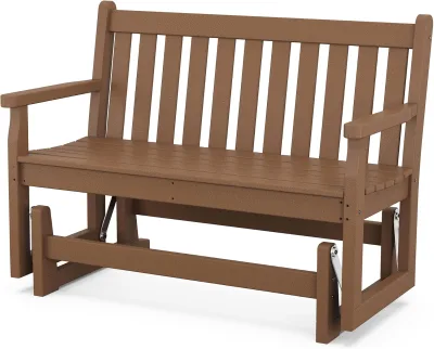 Wholesale Outdoor Double Glider Patio Love Seat Garden Furniture Leisure Chair Bench HDPE Chair Poly Bench