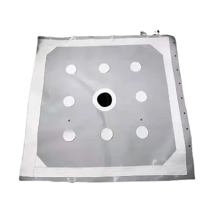 Xurui Woven Nylon Filter Press Cloth Laser Cut Edges Stainless Steel Eyelets Acid/Alkali Resistant Coal Washing Sludge