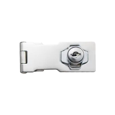 Stainless Steel Lock Hasp Security Lockable Door Latch with Keys for Wooden Door Drawer Cabinet Box Hardware Mechanical Control