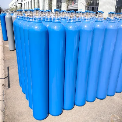 ISO9809-3 New High Seamless Steel Cylinder Medical Grade 40L Capacity Oxygen Gas Cylinder Carrying Case for Travel Home Use