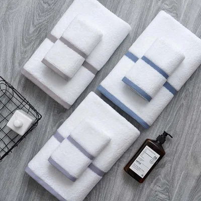 Pure Natural Undyed White Hotel Towel Original Cotton White Color Environmental Protection Healthy White Face Towel