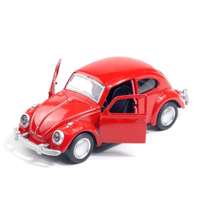 Bulk Alloy Car Model Beetle Vintage Car Door Opening Force Children's Toy Cake Decoration Accessories