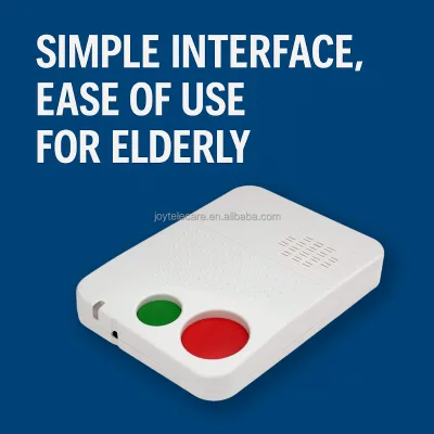 One-Click Emergency Call + Two-Way Audio Communication + Far-Field Hands-Free Voice 4G LTE Elderly Smart Care Device Real-Time
