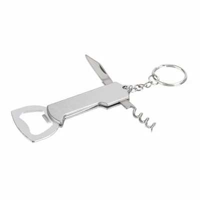 Custom Vintage Mini Bottle Opener Keychain Portable Zinc Alloy Open Bottle Keyring for Wine & Beer Great for Husband & Friends