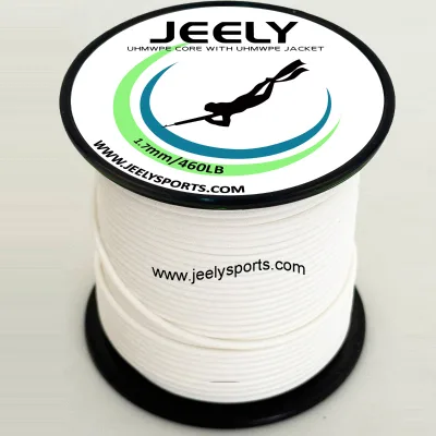 1.7mm 410lb Customized Length UHMWPE Core with UHMWPE Covering Spearfishing Line