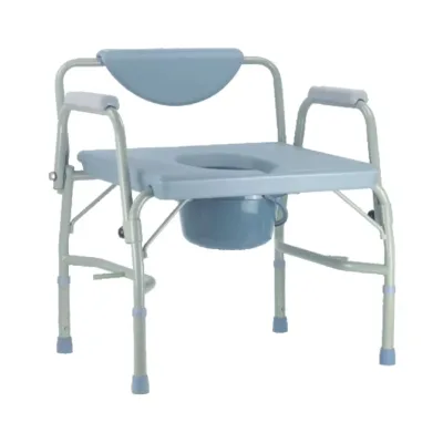 SUNCARE High Quality Heavy Duty Bedside Commode Chair Extra Wide Seat & Bariatric Commode Toilet Chair