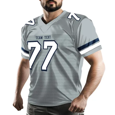 Customized Unisex Sublimated American Football Uniform College Youth Team Embroidery Logo Football Jerseys Set