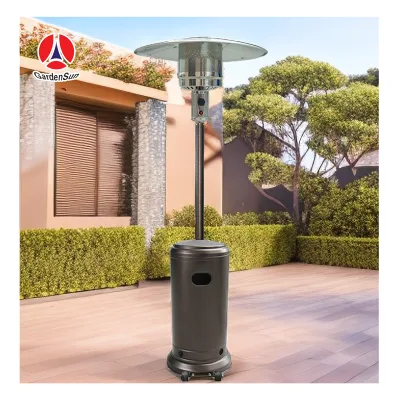 2020 Modern Style Outdoor Gas Heater Stand Patio Heater Natural Gas Outside Heaters Cover for Garden