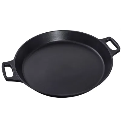 Nonstick Plate Aluminum Alloy Cooking Pan High Quality Seafood Boiling Double Handle Paella Pans for Kitchen Cookware