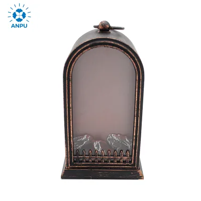 Halloween Decoration LED Flame Lights Fireplace Lights Creative Bar Candle Lights Atmosphere Decorations