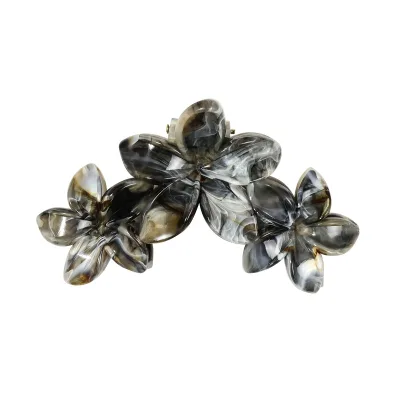 Custom Printed Flower Hair Clip Claw Personalized Custom Fashion Hawaiian Flower Hair Clips Large Claw Clips for Women