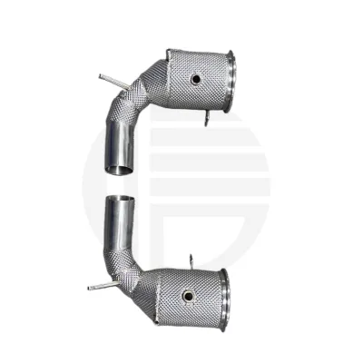 Performance Stainless Steel Heat Shielding Exhaust Downpipe for PORSCHE 911 992 Turbo with OPF