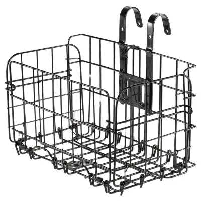 Bike Basket Front Folding Bicycle Basket with Removable Liner Bag Quick Release
