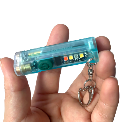 Foxhawk Outdoor Portable Multifunction Emergency Signal Mini Keychain Small LED Plastic Torch