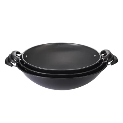 Traditional Non-Stick Wok Bintang Cast Iron Wok Uncoated Cast Iron Wok
