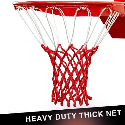 Heavy Duty Professional Basketball Court Net Nylon Replacement 12 Loops Training Accessories