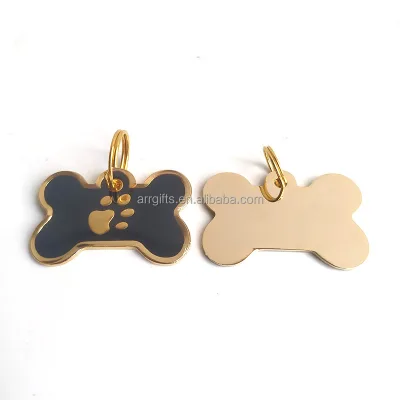 Custom Logo Metal Engraving Collar Dog Tag Necklace Name Id Pet Tag