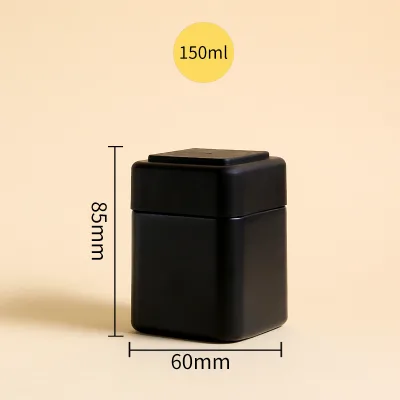 150ML HDPE Black Empty Atomizer Bottle Mist Plastic Airless Cosmetic Containers Gummies Supplement