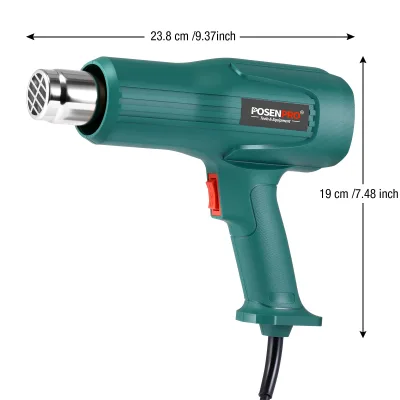 POSENPRO 2000W Electric Industrial DIY Temperature Adjustable for (350-600) for Stripping Paint Soldering Pipes