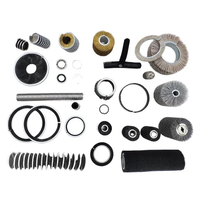 Customized Industrial Steel Plate Processing Cylindrical Shape Brass Wire Rotary Brush Roller Polishing Spiral Brush-OEM Support