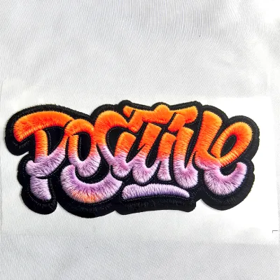 XH Brand Shanghai Faux Embroidery Process Sense Layering Exquisite Colors Latest Heat Transfer Patch Technology Garment