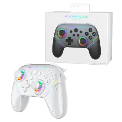 New Wireless Gaming Controller Hall High-precision Joystick with RGB Lighting Compatible with Multiple Platforms for Switch