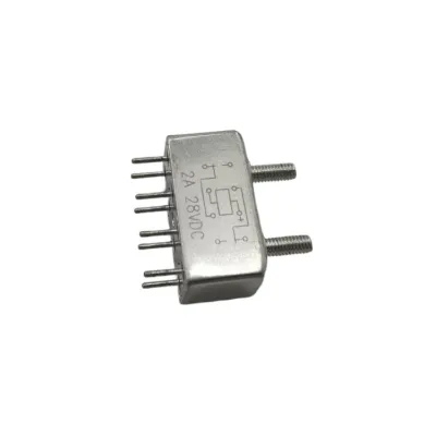 FRKJZC-30M 1/2 Crystal Cover Balanced Rotary Hermetically Sealed Medium Power Mini DC Relay 24V 1W 2Z Contact Mil Standard