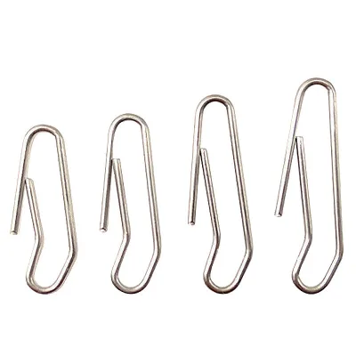 Stainless Steel Fishing Connecting Pins Quick Change Snap Round Sinker Weight Open Clips Tackle