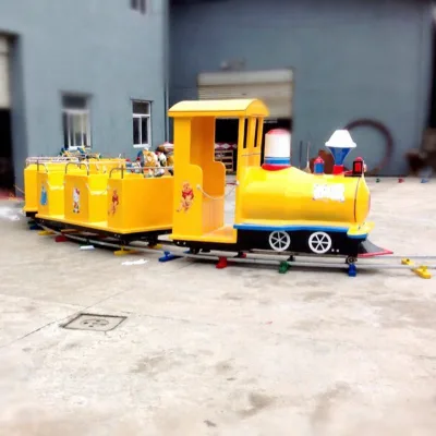 Safe 26 Seats Large Electric Track Train Indoor Outdoor Cheap Amusement Park Equipment for Kids for Sale