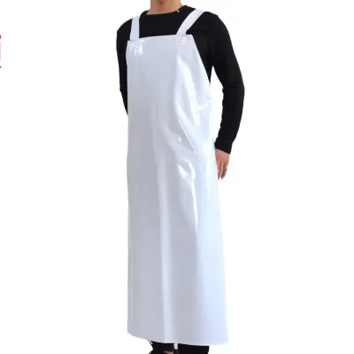 Heavy Duty Waterproof PVC Apron Sleeveless Oil Resistant Safety Workwear for Food Processing Slaughterhouse