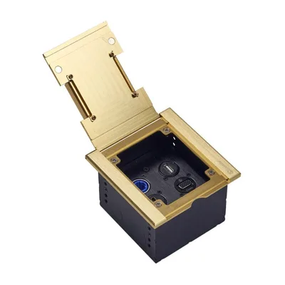 Jinsanhu Pop-Up Floor Socket All-Copper with Outlet Hole 1 2 4 6 Positions Empty Frame Compatible 86 Type Panel Made in China