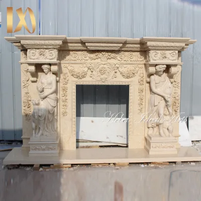 Hot Sale Europe Style Classic Fireplace Mantels for Decoration
