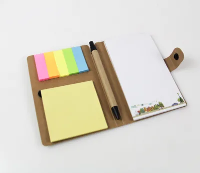 Mini Office Stationery Set A7 Notepad Eco Notepad with Pen