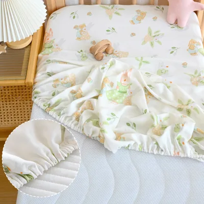 70% Bamboo 30% Cotton Neutral Fitted Sheet Baby Crib & Toddler Mattresses Bamboo Bed Sheets