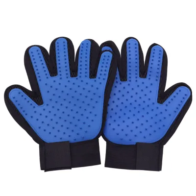 Cross border custom pet dog bath cat cleaning gloves hair remover comb massage pet supplies
