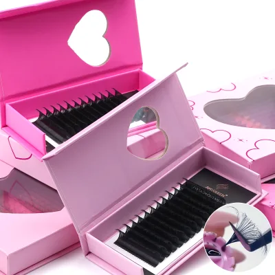 Fastfanning Eyelash Supplies LashExtension Natural Soft Faux Siberian Mink Matte Lash Extensions Trays