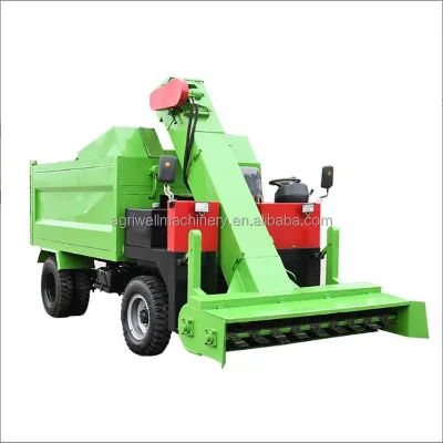 Cheap diesel Electric Cow Dung Cleaning Equipment 18 hp Four-wheel Manure Cleaning Truck