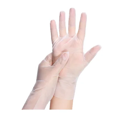 Barber Glove Hair Hand Free Powder Blue Elastic Soft Tpe Nurse Safety Gloves Hand Guard