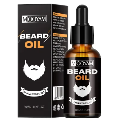 OEM ODM Natural Ingredients Beard Growth Oil Accelerates Hair Regrowth Moisturizes Beard Skin Eliminates Itching Dandruff
