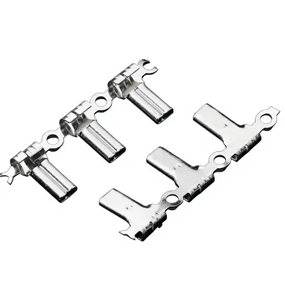 2.8mm Chicken Claw Spring Female Terminal Tin Plated Brass Horizontal Strip Connector for Automotive Wiring OEM Bulk Supply